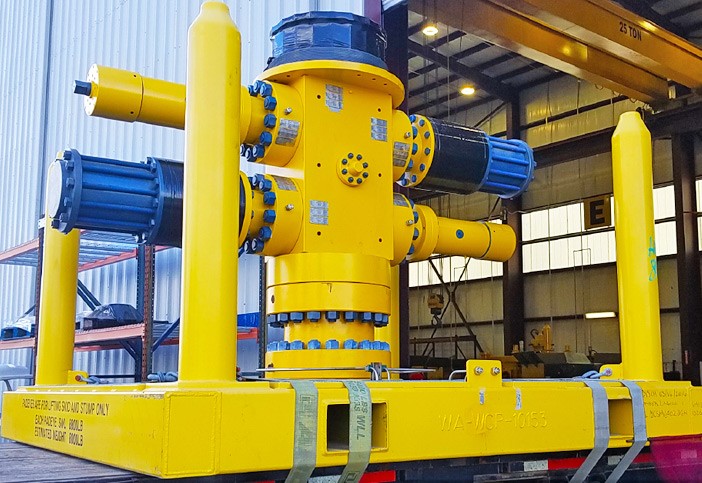 Dual Block Shearing Gate Valve Assembly